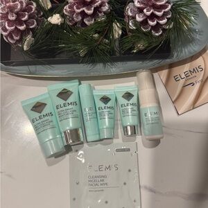 Elemis Skincare Set in Light Blue travel size + rare find lip balm - 7 pc total
